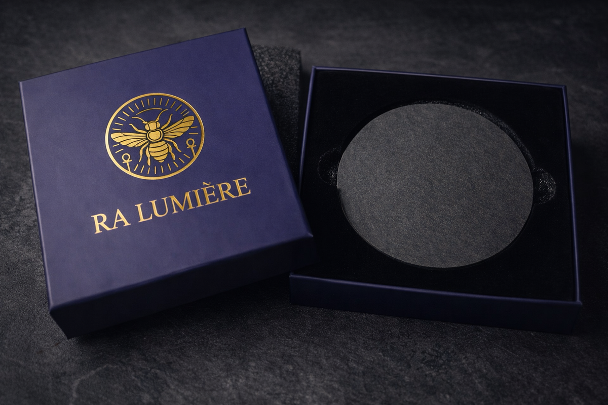 Natural slate candle coaster for luxury beeswax candles