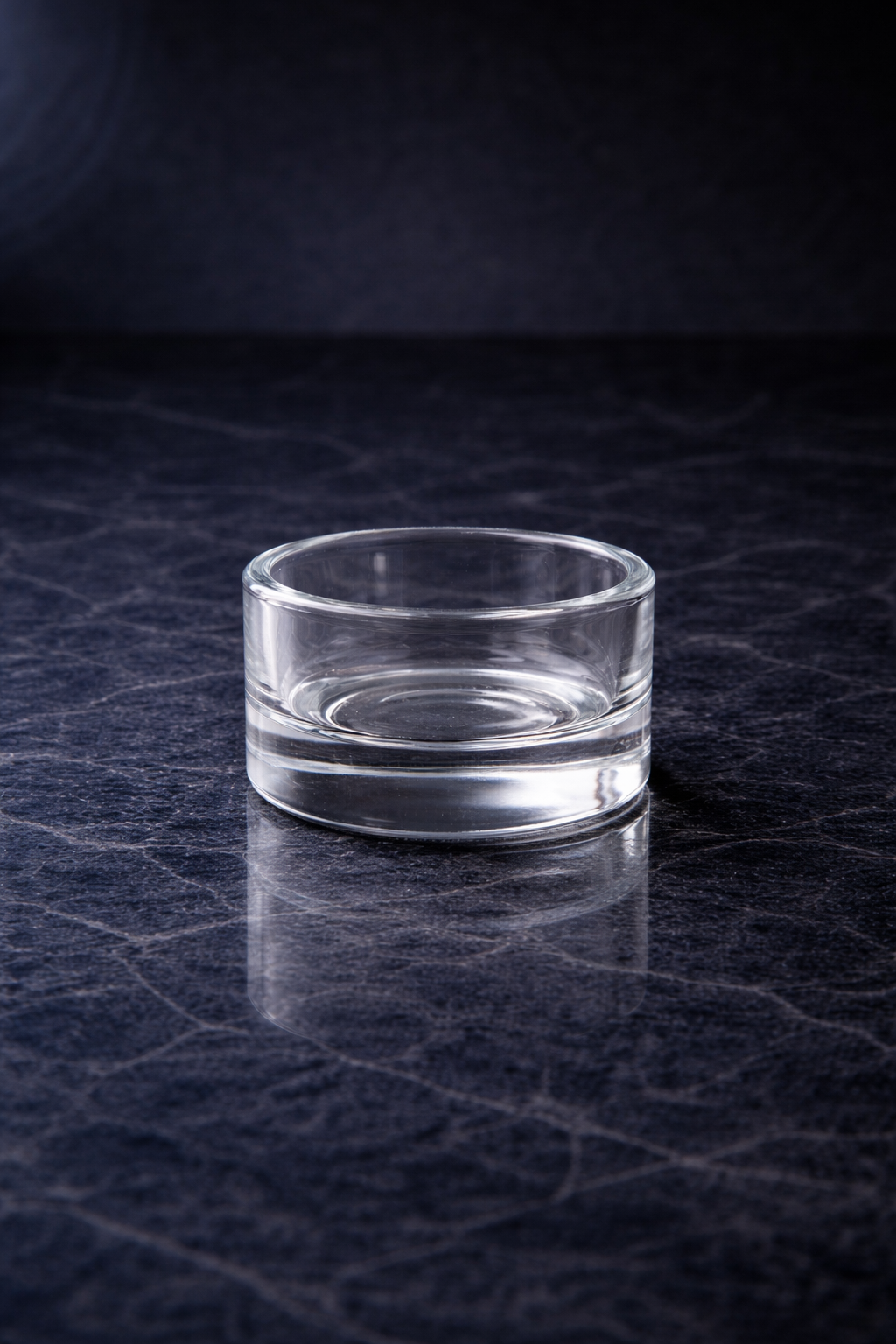 Glass tealight holder minimalist design